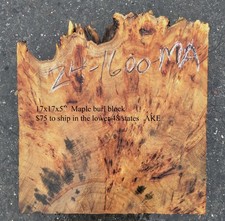 Spalted Maple burl wood turning Craft Woods DIY crafts ma24-1600