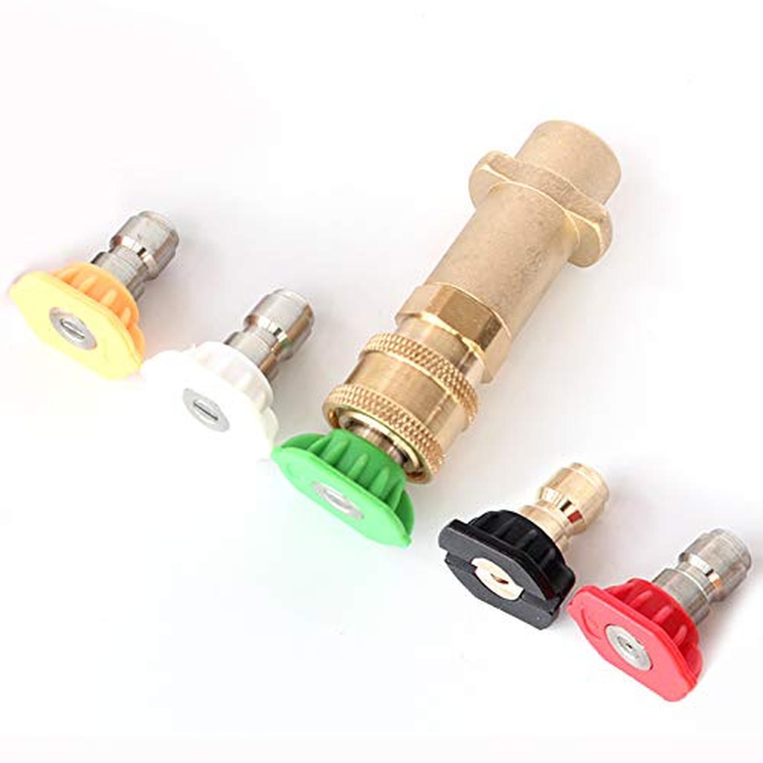 Brass Pressure Washer Gun Adapter with 1/4" Female Quick Connect Fitting,with...