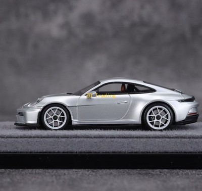 ZD 1:64 DPM Silver 911 992 ST Sports Model Diecast Resin Car BN