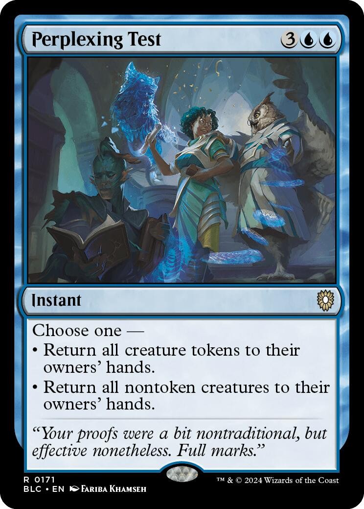Perplexing Test-171-NM-Commander: Bloomburrow-Magic