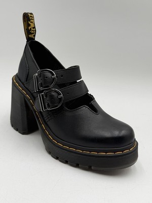 NEW Dr. Martens EVIEE SZ 6 HEELED Leather Shoes For Women's in