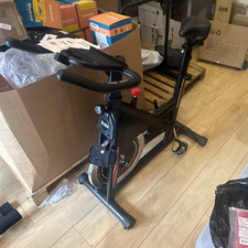 HOMCOM Exercise Bike Adjustable Seat LCD Display Indoor Stationary Cycle Black