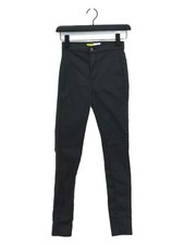 Topshop Women's Jeans W 25 in Black Cotton with Elastane, Polyamide Jegging