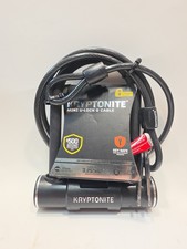 Kryptonite U-Lock Bicycle Lock  Cable - 12mm: Key Lock, Black, Bike Security