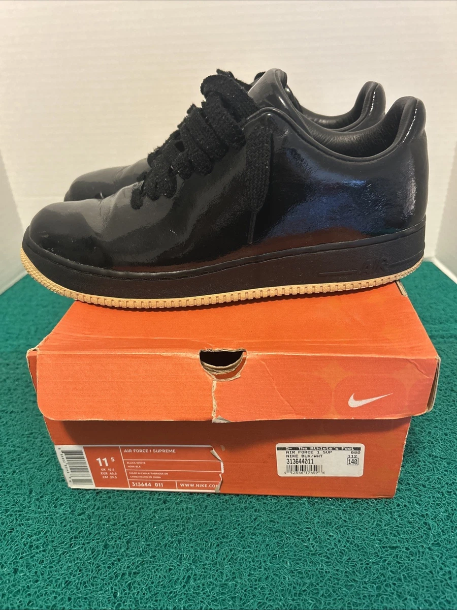 Nike Air Force 1 Supreme Black - 313644-011 for Sale