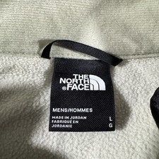 The North Face Mens Green 1/4 Zip Pullover Jacket L