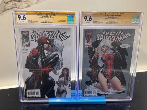 Amazing Spider-Man 606 & 607 - Signed by J. Scott Campbell (CGC 9.6 set)