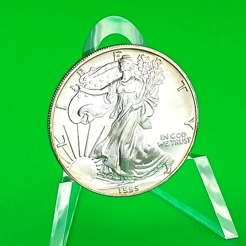 1995 American Silver Eagle $1 BU 1oz .999 Fine Silver Coin "Better Date"