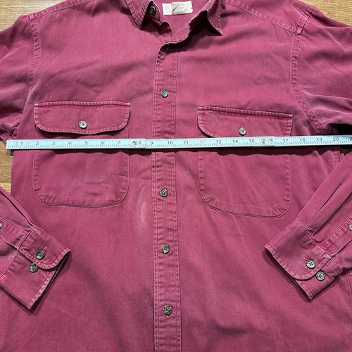 Vintage Banana Republic Safari Button Up Hemd Herren S rot langarm klassisch 90er - Bild 6 von 12