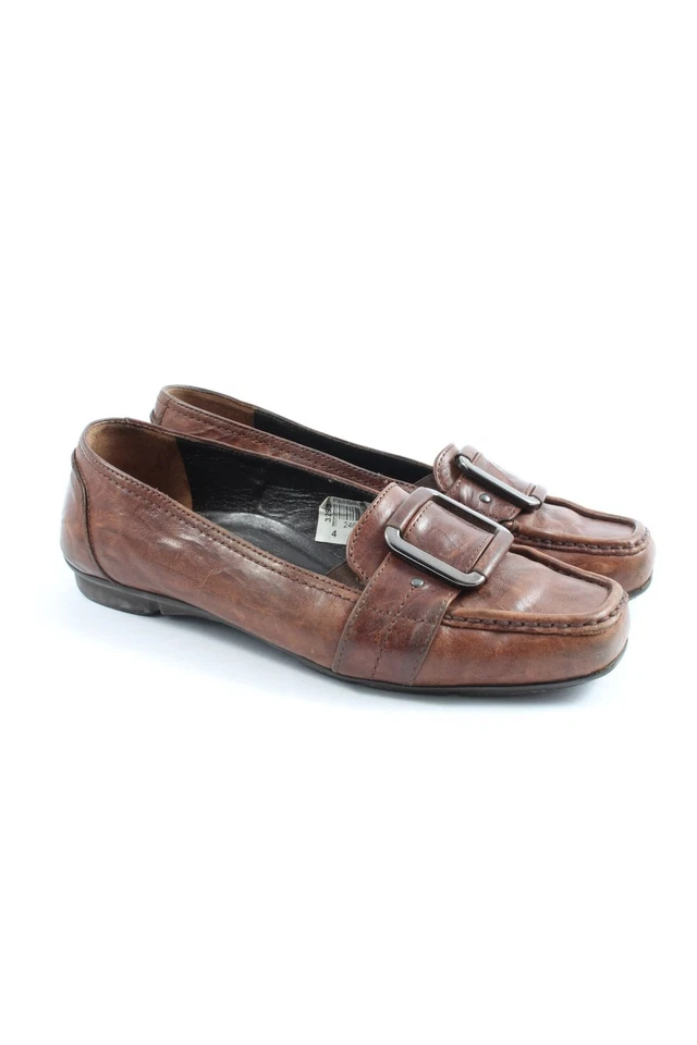 PAUL GREEN Mocassins Dames Chaussures T EU 37 brun style décontracté - Photo 1/4