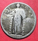 1920 US Standing Liberty SILVER Quarter! "Philadelphia" Mint! VG! Old US Coin!