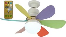 30W Modern Led Ceiling Fan with Light Dimmable E27 Bedroom Living Room Fan Lamp