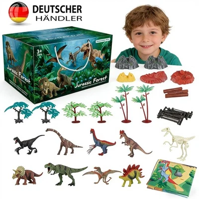 MARKENLOS Jurassic Park Dinosaurier Spielzeug ab 3 4 Jahre, Dino Figuren Kinderspielzeug
