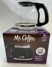 NEW Mr. Coffee Replacement Carafe PLD12-RB 12-Cup - Black FREE SHIP