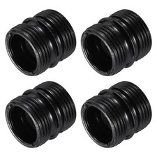 4Pcs Metal Rack Connector, 0.87"x0.98" Wire Shelving Poles for Shelf, Black