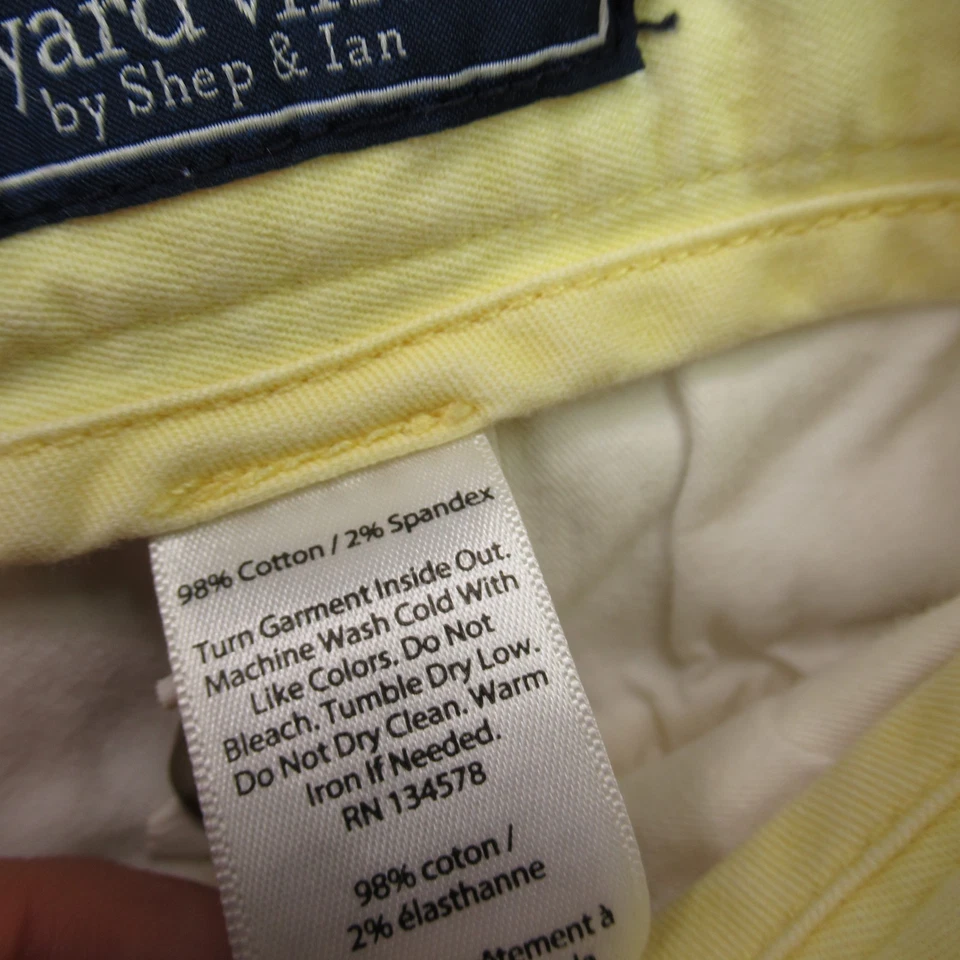 Vineyard Vines Shorts Womens 30 Lightweight Outdoors Yellow Chino Pockets - Image 4 of 4