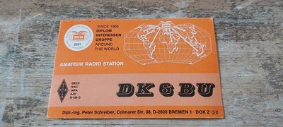 WEST GERMAN AMATEUR RADIO STATION 2800 BREMEN 1 1982
