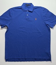 Men  s Polo Ralph Lauren Short Sleeve Polo, Classic Fit, XL, Blue