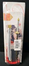 Demon Slayer Sword 9" Mini Katana Anime - White  Black W/sleath New