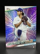 Shota Imanaga Stars Of MLB Foil Rookie RC 2024 Topps Update Card #SMLB-81 Cubs. rookie card picture