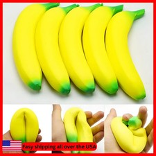 1 Pc Sunny Days Squeezy Banana Yellow Squishy Toy Stress Relief Sensory Fun