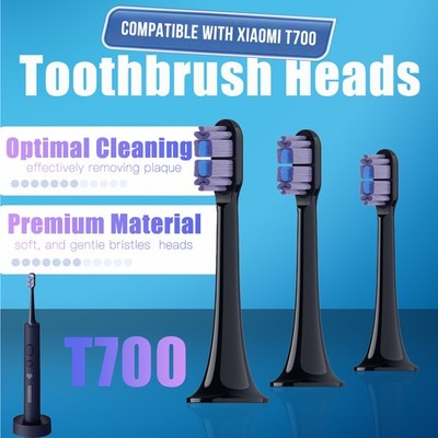3 pcs Electric Toothbrush Head Replacement for Xiaomi Mijia T700