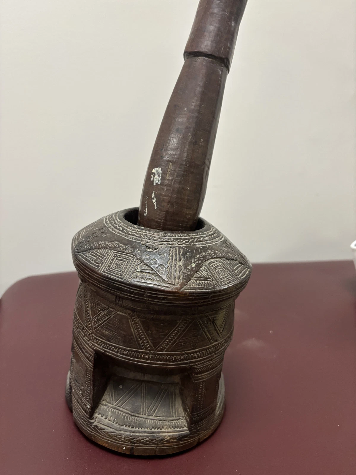 African Mortar & Pestle from Beruit Lebanon Dealer