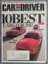 CAR  DRIVER Magazine January 2011 Issue "TEN BEST CARS"