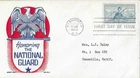 1953 FDC, #1017, 3c National Guard, Cachet Craft/Boll