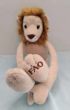 FAO Schwarz Toys'R'Us 20" Tug a Lug Hanging Lion Plush Stuffed Animal