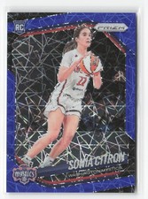 2025 Prizm WNBA #122 Sonia Citron Blue Velocity Rookie RC Washington Mystics