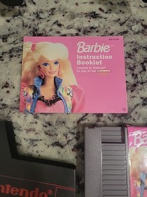 Barbie Nintendo NES con custodia e libretto testata funzionante