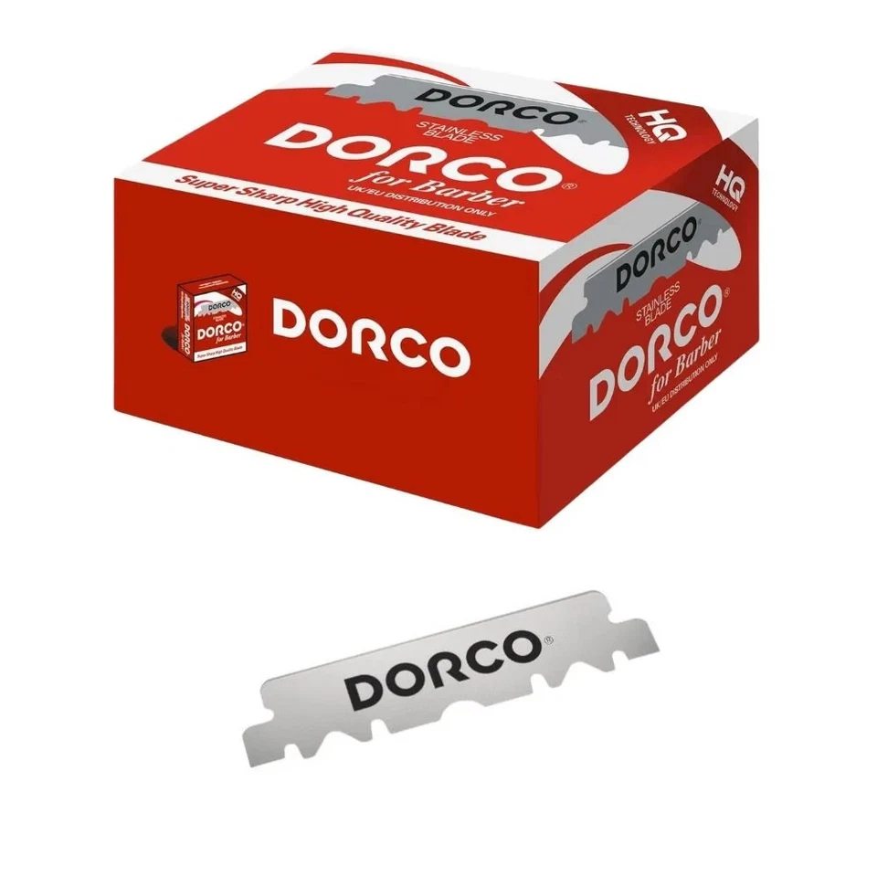 DORCO 单刃剃刀刀片红色 1000 克拉 HST300R — 第 2/4 张图片