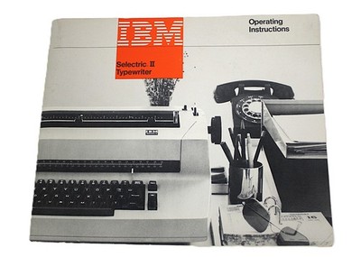 Typewriter Operating Instructions IBM Manual Selectric 2 Booklet Pamphlet HTF