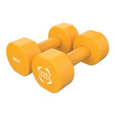 Neoprene Dumbbell Pair 2 x 6kg Hand Free Weights Coated Cast Iron