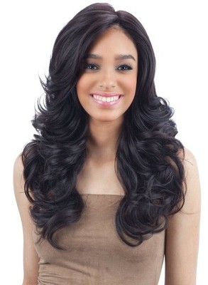 FREETRESS EQUAL SILK BASE LACE FRONT LONG CURLY HAIR WIG - TYLA