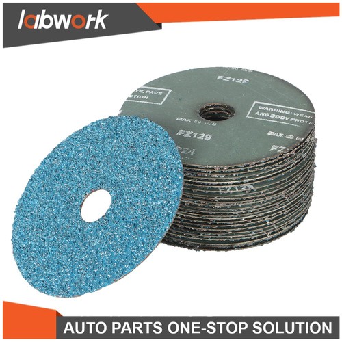 Labwork Zirconia Resin Fiber Grinding & Sanding Discs 25 Pcs 36 Grit 4-1/2"x7/8" - Picture 9 of 15