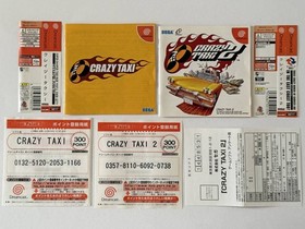 Lot 2 Crazy Taxi 1 2 W/Obi Manual Sega Dreamcast DC Good Used Game NTSC-J Japan
