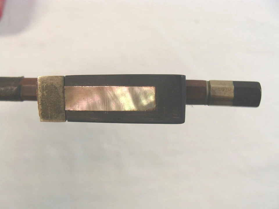 Antique Signed Ludwig Bausch MOP Violin Bow - Image 3 of 4