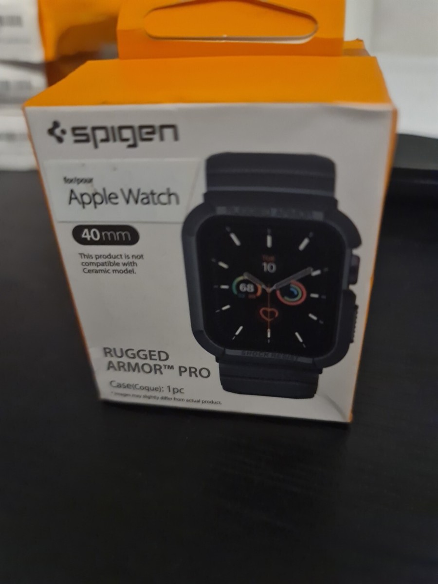 For Apple Watch 8/7/6/5/4/SE Case (40mm Spigen Rugged Armor Pro