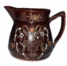 Vintage Japanese Porcelain Brown Sugar Container Flowers With Vase