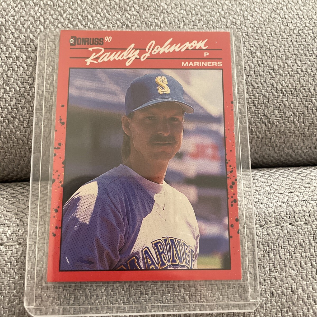 ERROR CARD** 1990 Donruss Baseball Randy Johnson No Dot #379 Rare