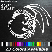 PAIR Dragon Decal Large sticker vinyl cars trucks outdoor custom draco lizard