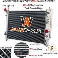 3 Row Aluminum Radiator Fits 2005-2013 Chevy Corvette C6 SSR 6.0L 6.2L 7.0L V8