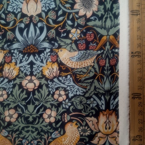 Strawberry Thief William Morris Autumn Cotton Fabric 110cm wide Per Half Metre - Picture 119 of 119
