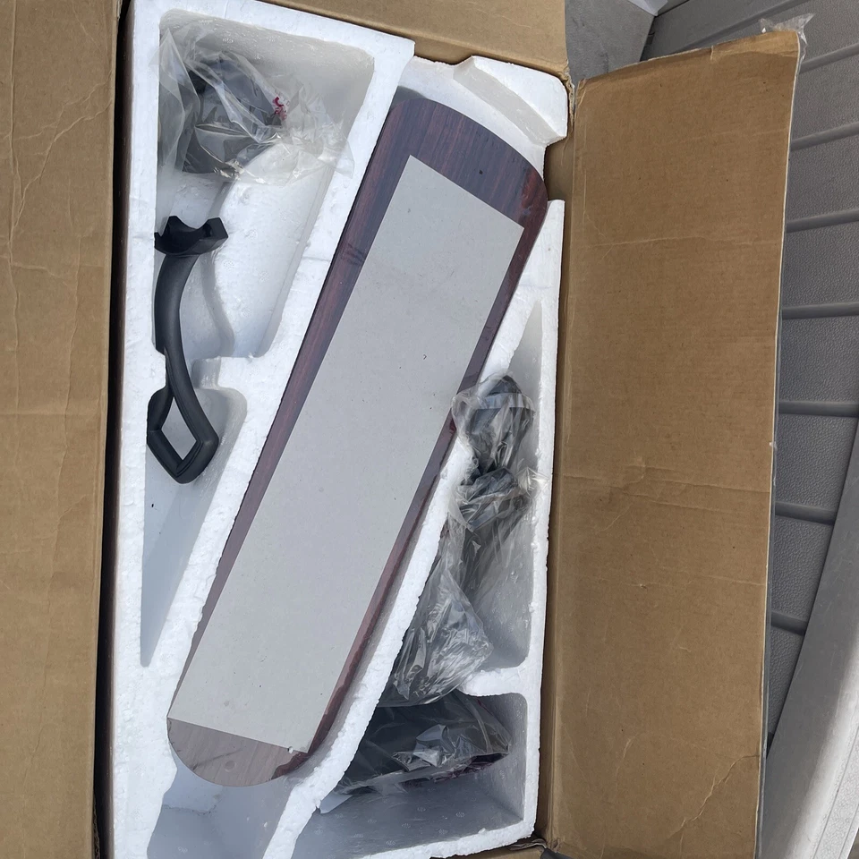 New Westinghouse  48” Stiletto Iron finish Reversible Blades Ceiling Fan - Image 2 of 4