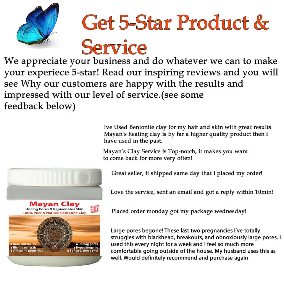 MAYAN'S INDIAN HEALING CLAY Deep Pore Cleansing Beauty Facial Mask- 1Lbs - Image 3 of 4