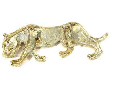 Vintage Mimi D N Leopard Buckle LARGE Vintage Mimi Di N 1986 Leopard Panther Belt Buckle 6  main image 3