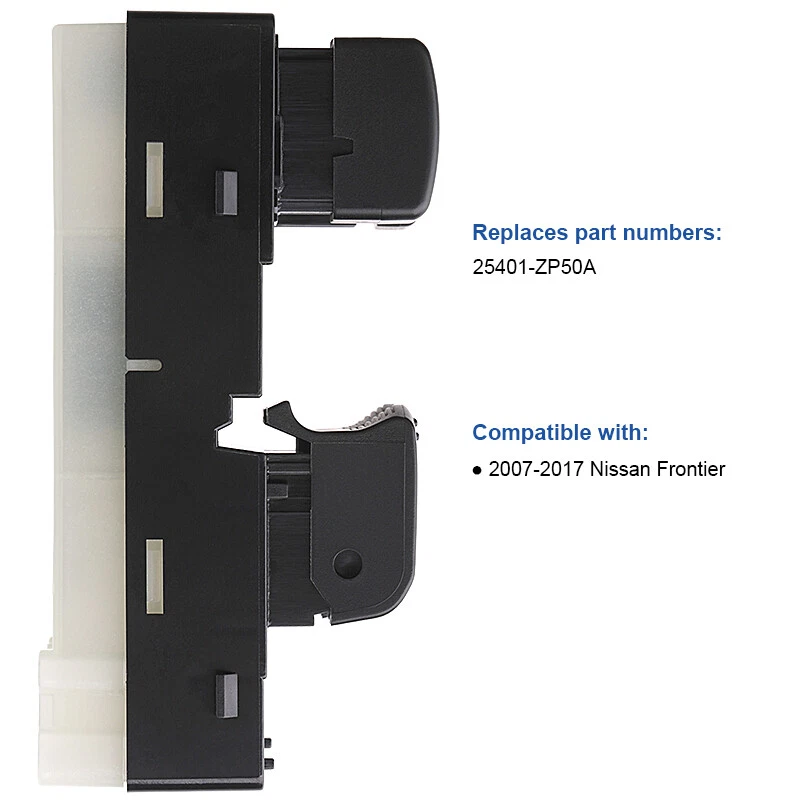  Master Window Control Switch for 2007-2017 Nissan Frontier 25401-ZP50A Single A Foto 4 de 4
