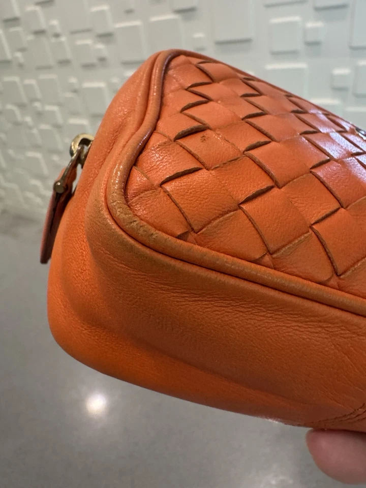 BOTTEGA VENETA Intrecciato Viaje Cuero Suave Cosmético Maquillaje Bolsa Bolso Foto 4 de 4